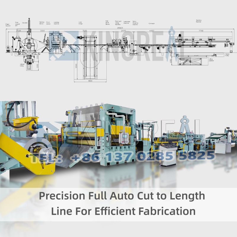 Linha de precisão de corte totalmente automático para fabricação eficiente