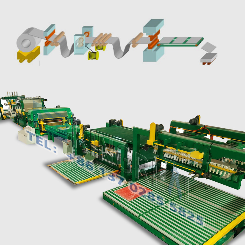 Linha de produção de corte no comprimento de alta precisão