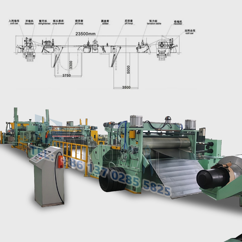Máquina de corte de bobina de aço de alta velocidade