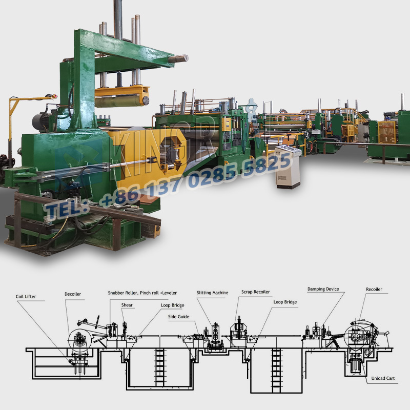 Máquina de corte de bobina de aço inoxidável